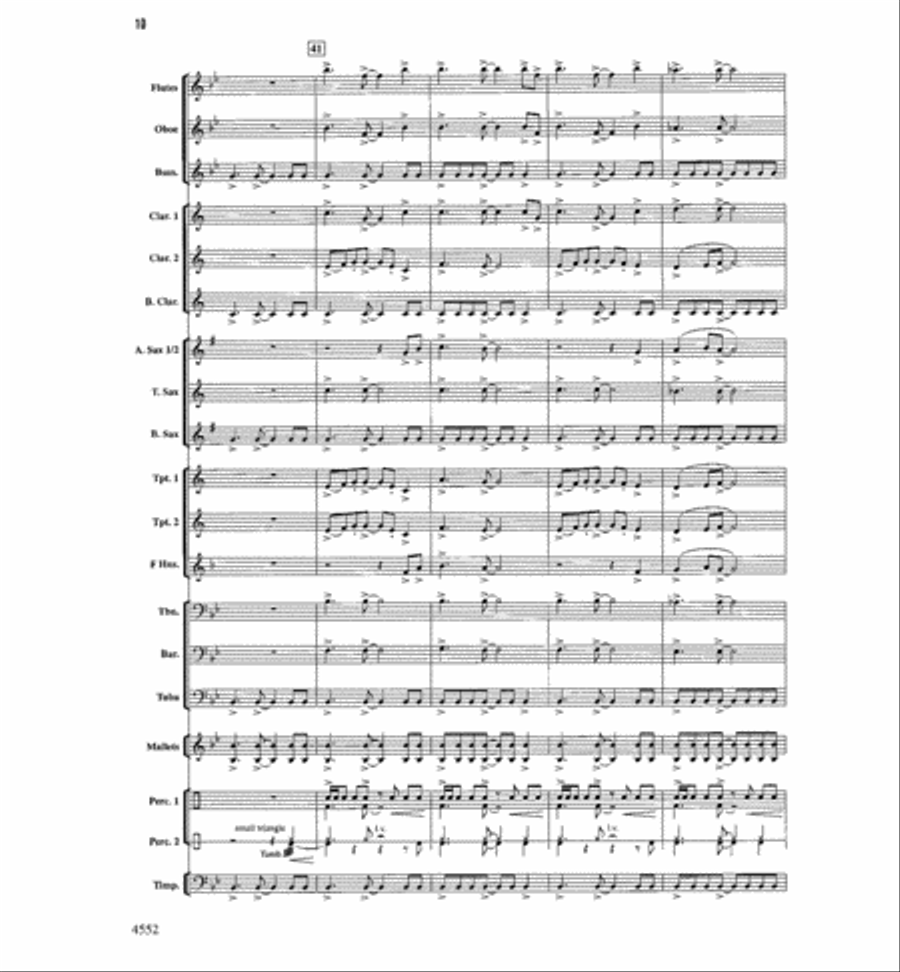 The Light Of Dawn Concert Band scores gallery preview page 9