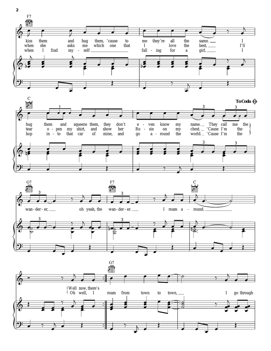 The Wanderer Acoustic Guitar scores gallery preview page 2