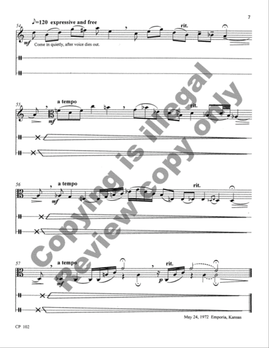 Invention for Viola & Tape Viola Solo scores gallery preview page 13