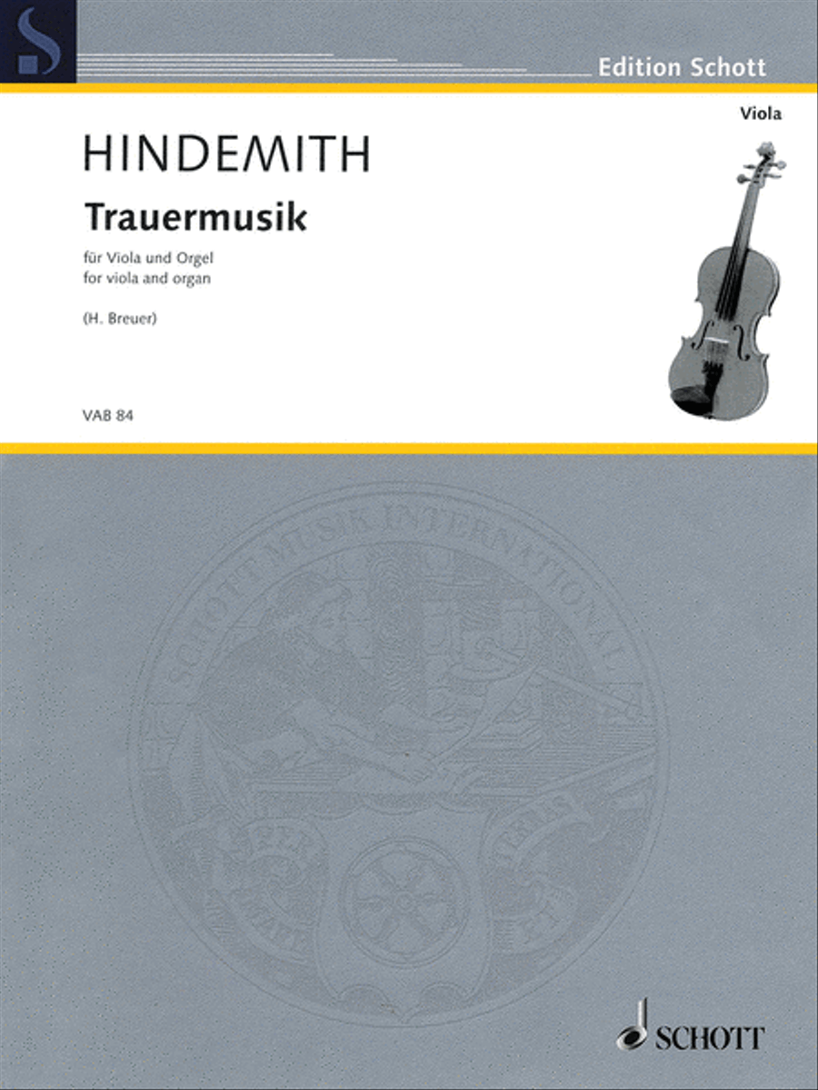 Trauermusik Viola scores gallery preview page 1