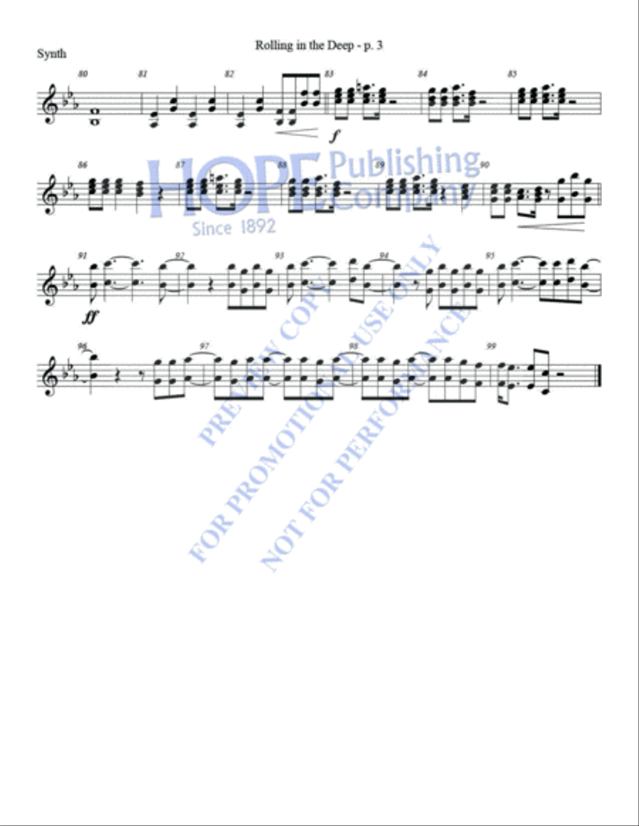 Rolling in the Deep 2-Octaves scores gallery preview page 10