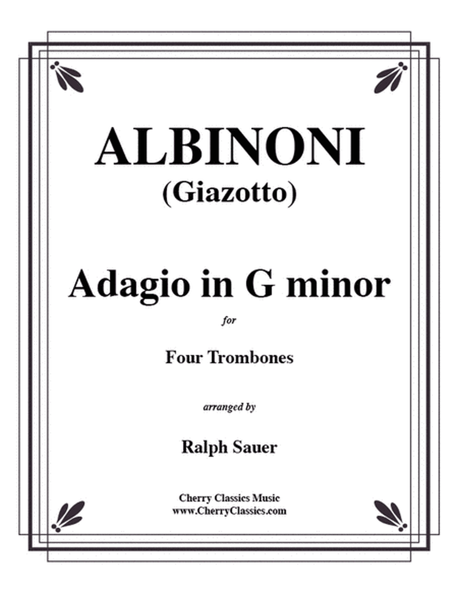Adagio in G minor for Four Trombones image number null