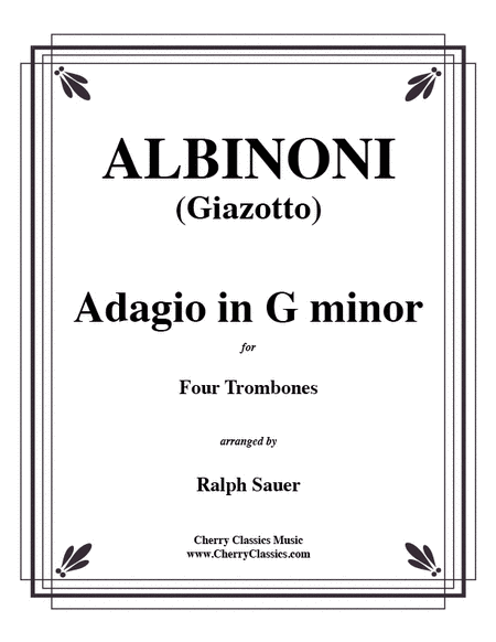 Adagio in G minor for Four Trombones image number null