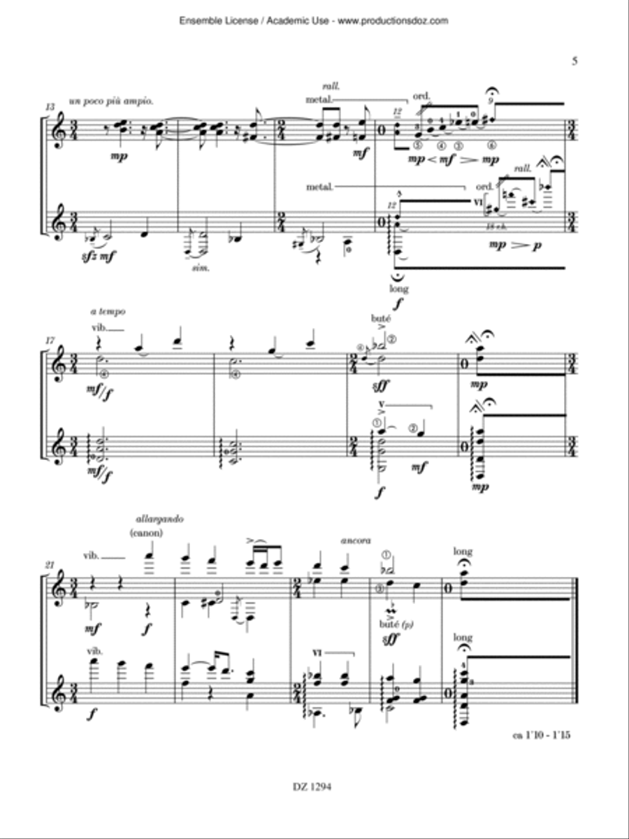Little Suite for Children Classical Guitar scores gallery preview page 5