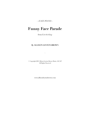 Funny Face Parade - Easy Piano Solo - by Allison Leyton-Brown