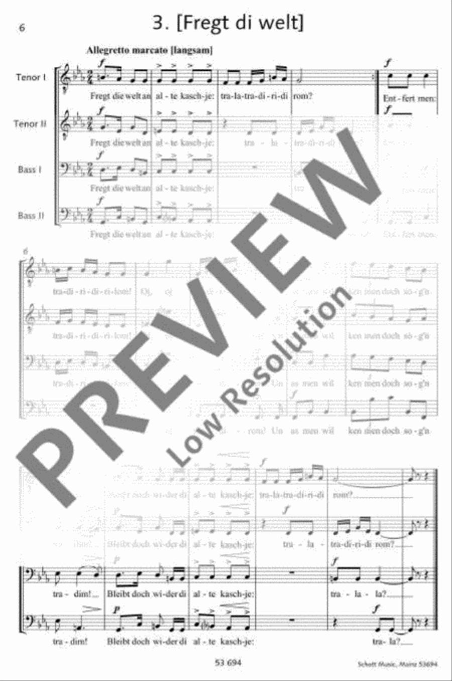 Three Yiddish pieces for male choir TTBB scores gallery preview page 7