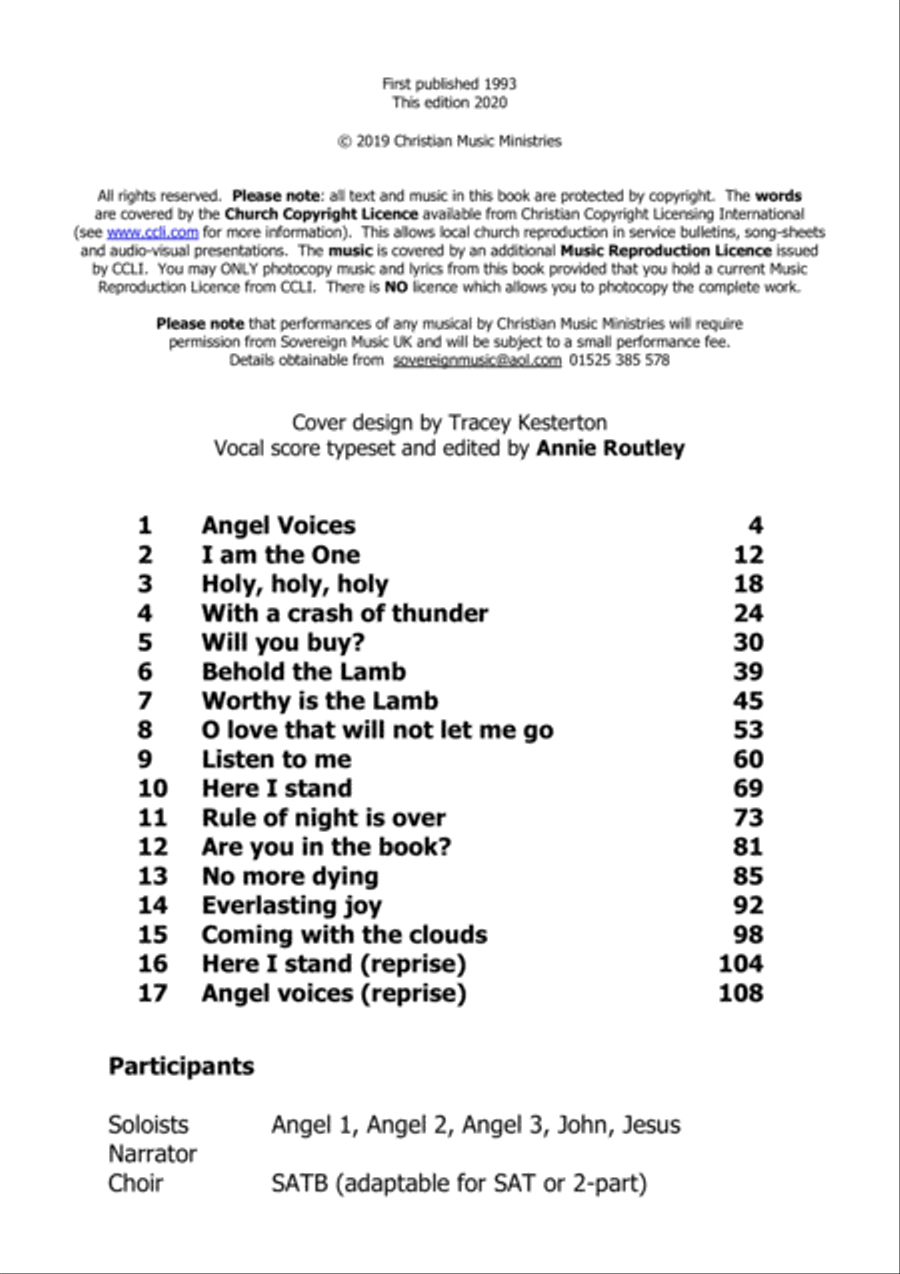 Angel Voices - a Roger Jones musical 4-Part scores gallery preview page 3