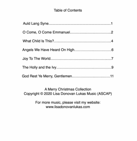 A Merry Christmas Collection (Easy Piano) image number null