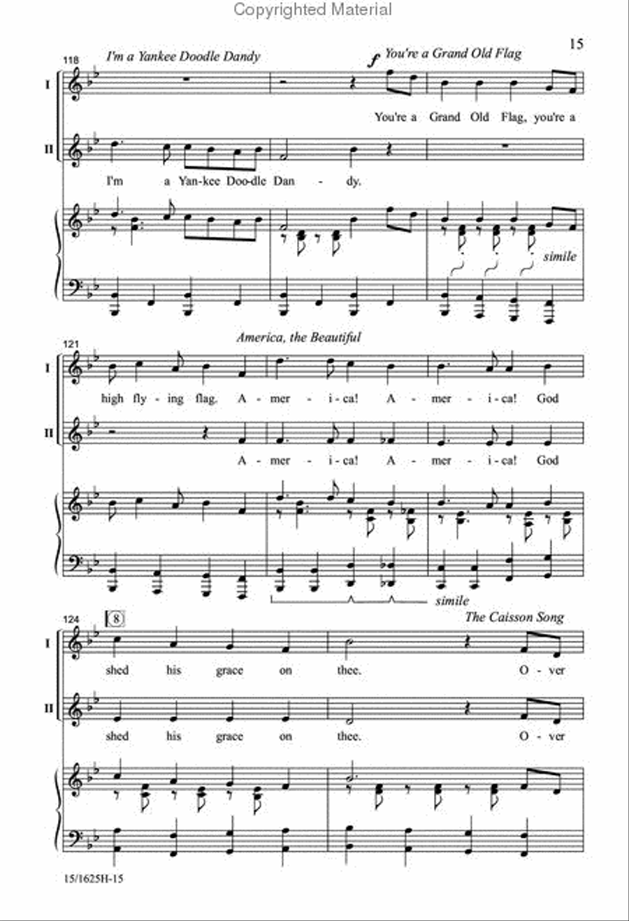 A Patriotic Salute A Patriotic Salute 2-Part scores gallery preview page 14