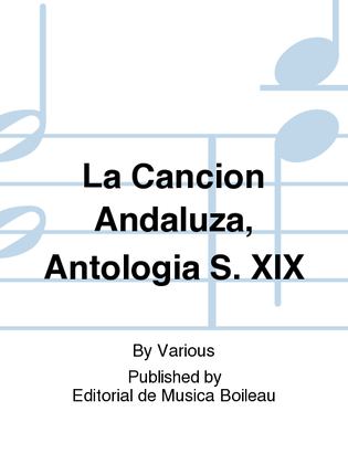 La Cancion Andaluza, Antologia S. XIX