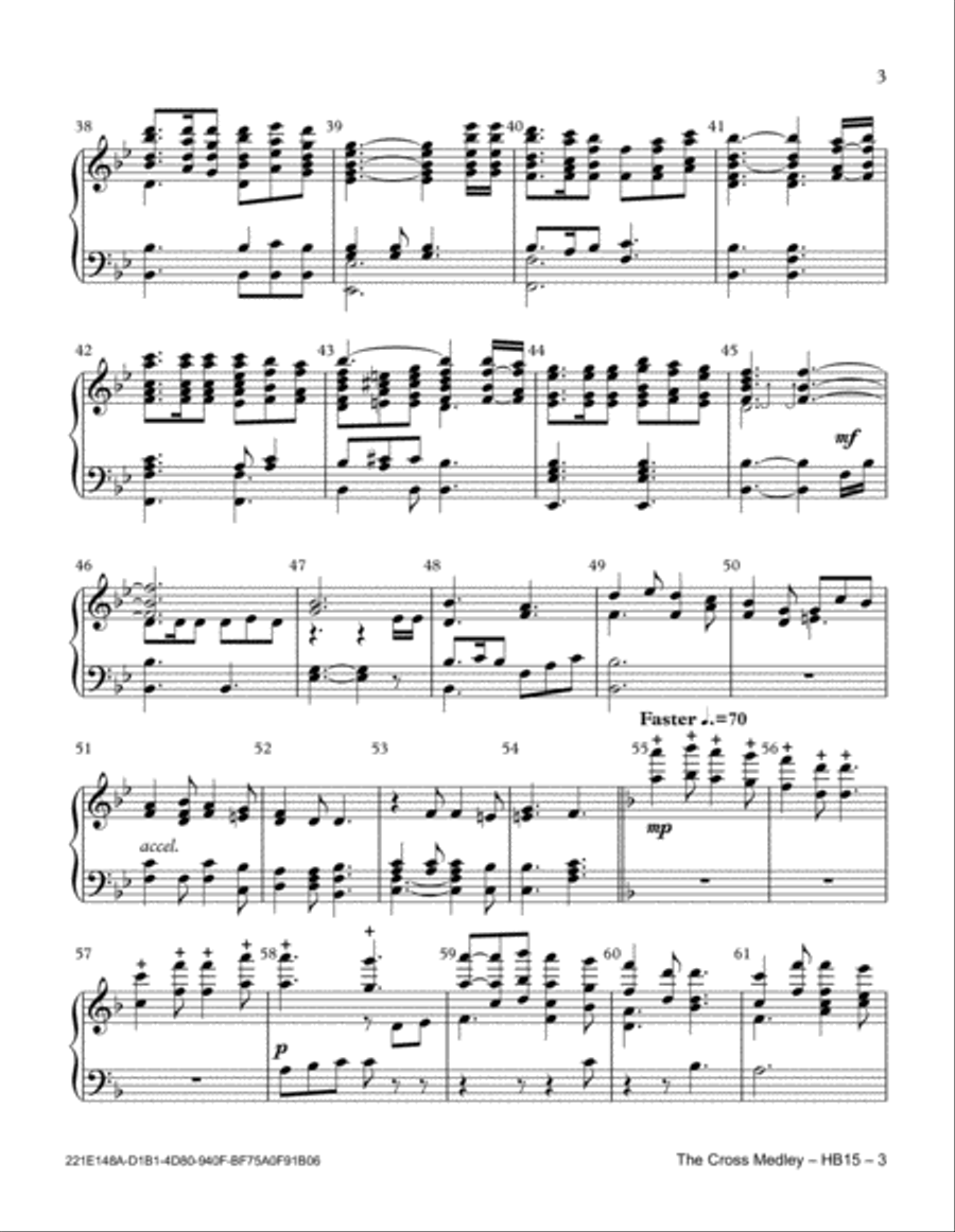 The Cross Medley The Cross Medley Handbell Choir scores gallery preview page 3