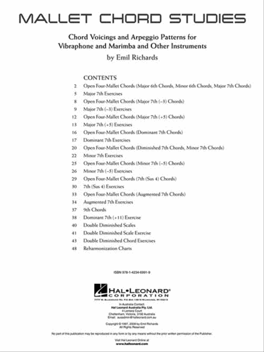 Mallet Chord Studies Percussion scores gallery preview page 3