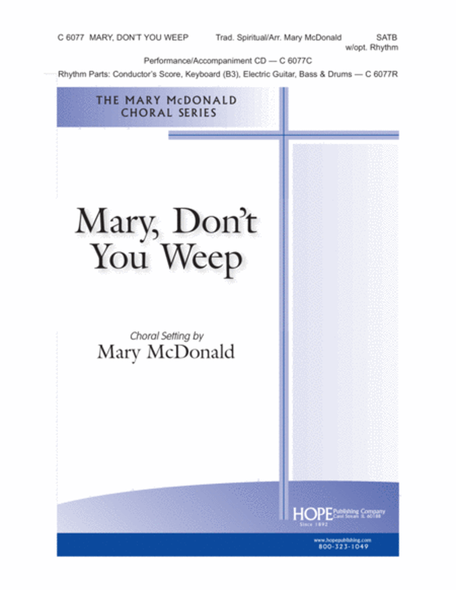 Mary, Don't You Weep-SATB-Digital Download image number null