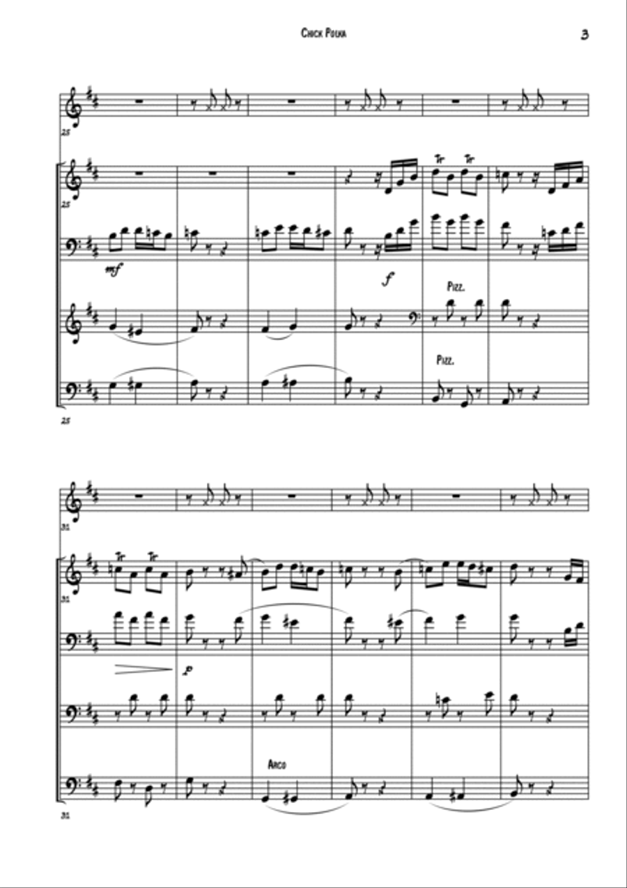 Chick Polka Chick Polka Double Bass scores gallery preview page 4