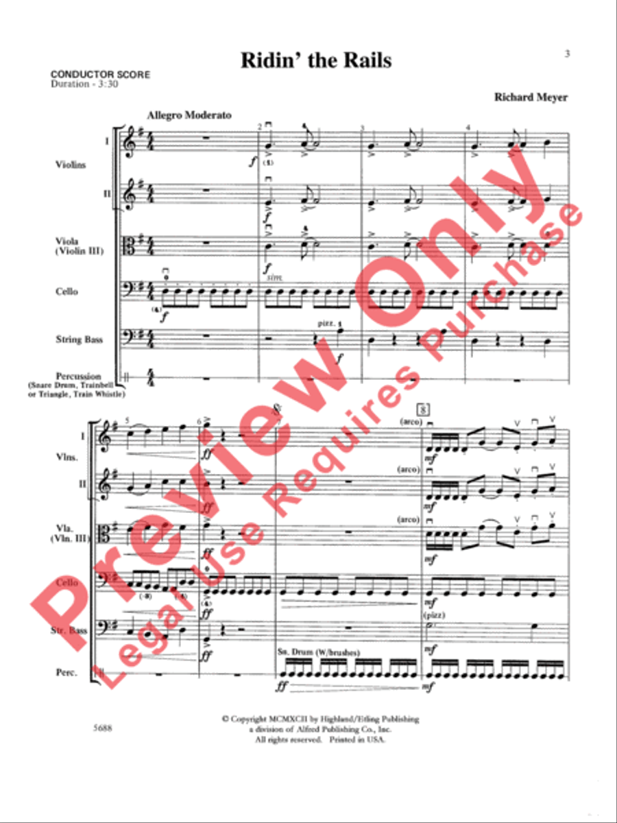 Ridin' the Rails String Orchestra scores gallery preview page 4
