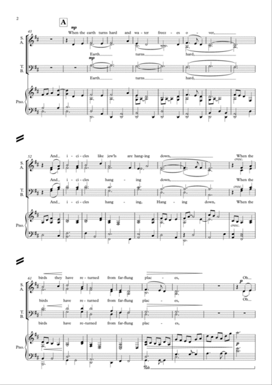 When Winter Comes 4-Part scores gallery preview page 2