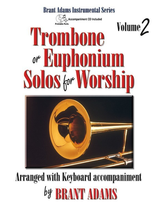 Book cover for Trombone or Euphonium Solos for Worship, Vol. 2