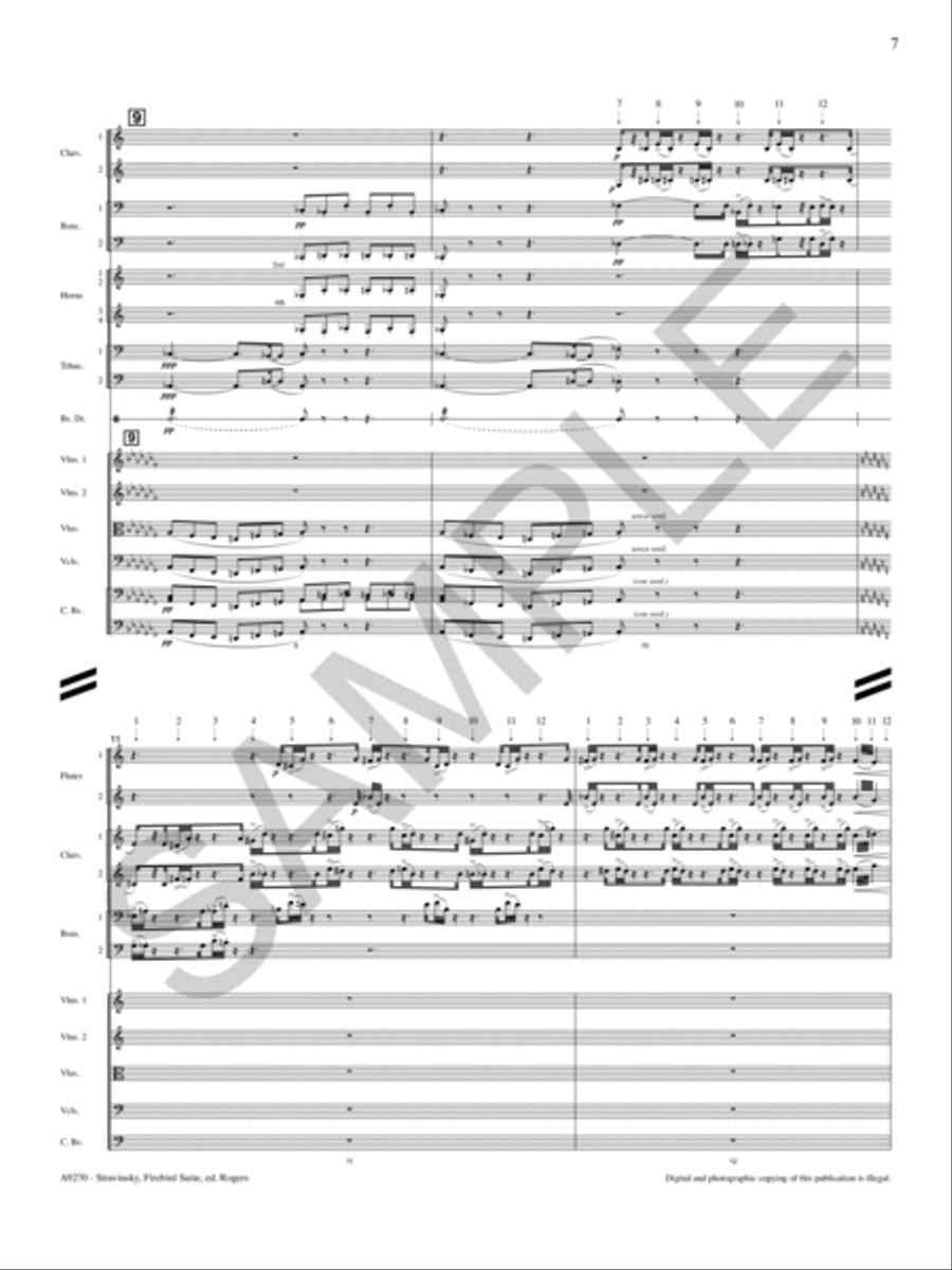 The Firebird Suite (1919) -- l'Ouiseau de Feu Full Orchestra scores gallery preview page 8