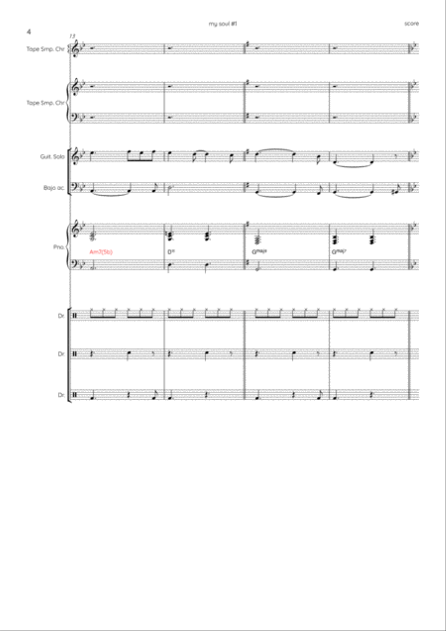 EASY SOUL #1 (to students) Jazz Ensemble scores gallery preview page 4