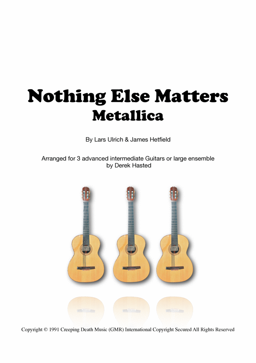 Nothing Else Matters Guitar Ensemble scores gallery preview page 1