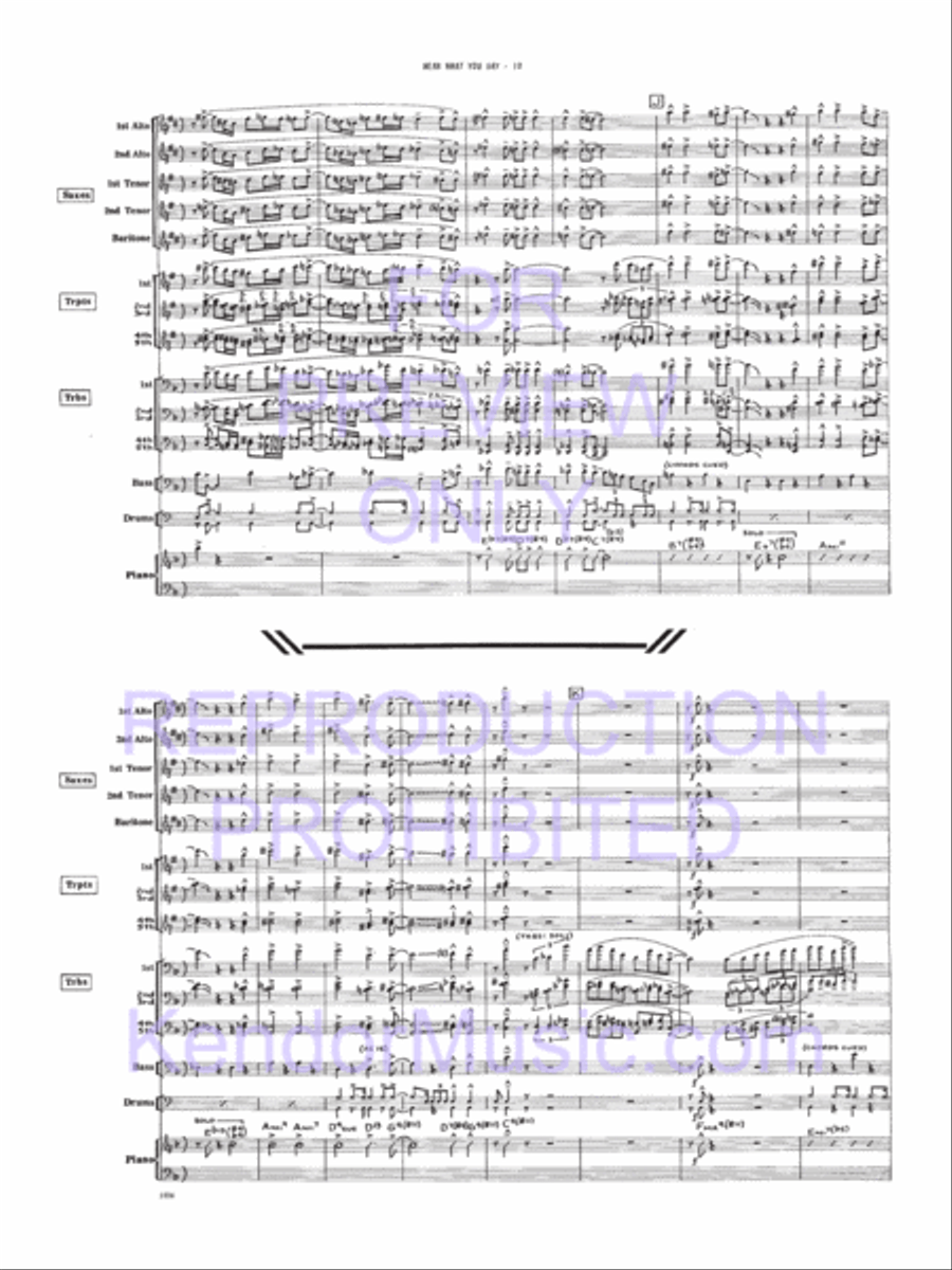 Mean What You Say Jazz Ensemble scores gallery preview page 11
