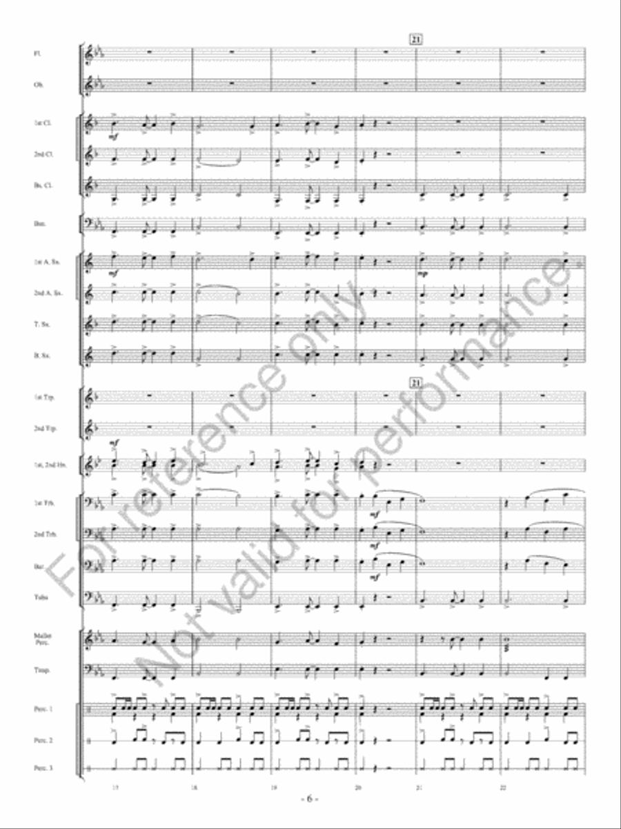 The Winds Of Change Concert Band scores gallery preview page 7