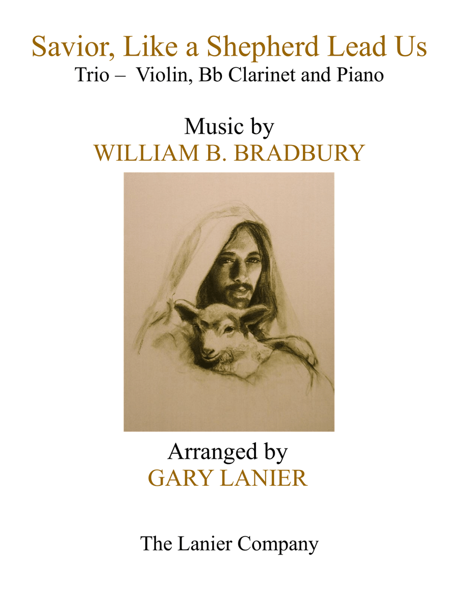 SAVIOR, LIKE A SHEPHERD LEAD US (Trio – Violin, Bb Clarinet & Piano with Parts) B-Flat Clarinet scores gallery preview page 1