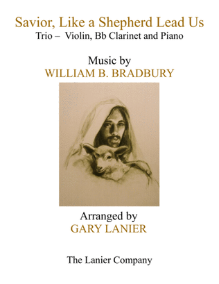 Book cover for SAVIOR, LIKE A SHEPHERD LEAD US (Trio – Violin, Bb Clarinet & Piano with Parts)