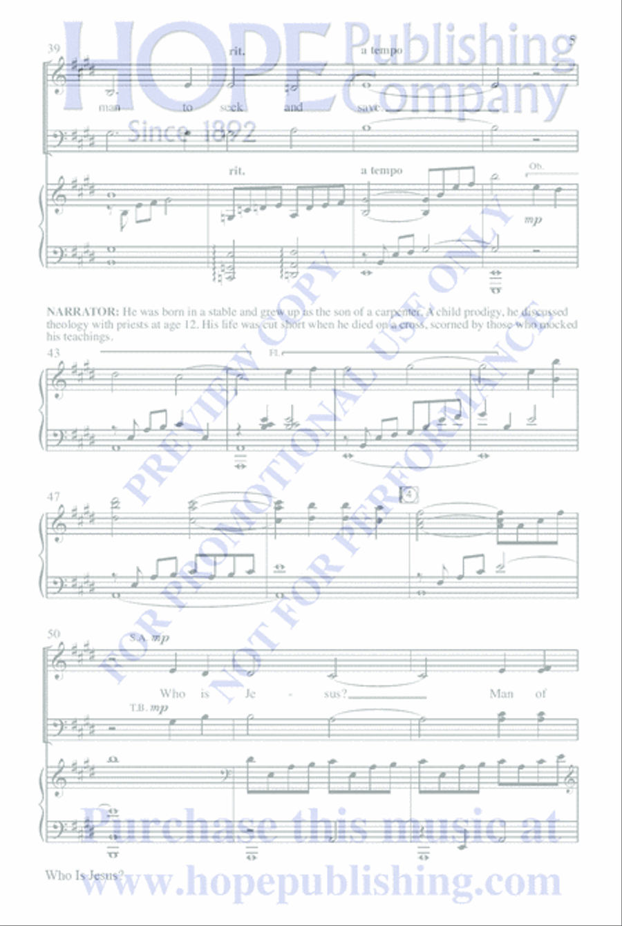Who Is Jesus? 4-Part scores gallery preview page 29