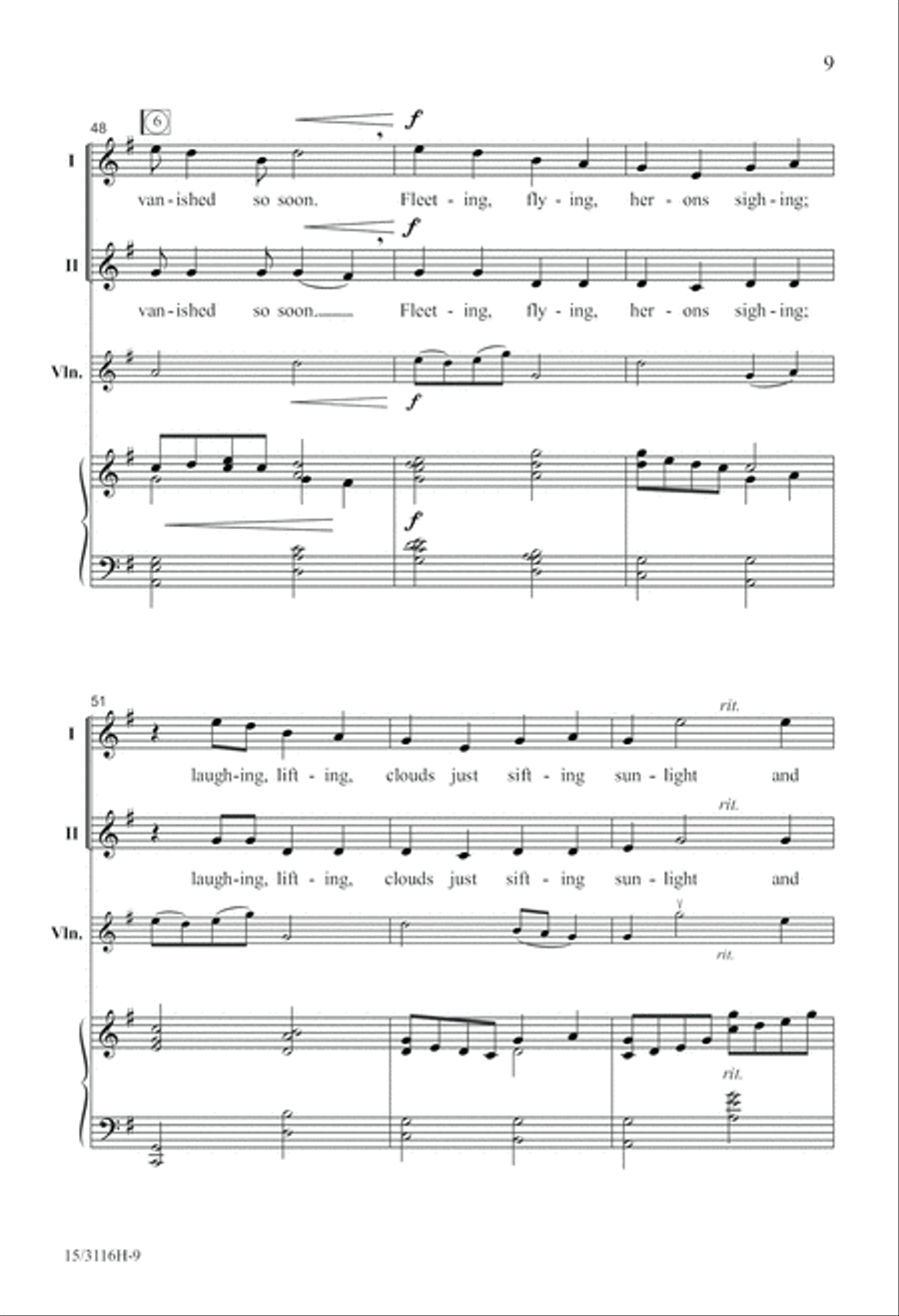 Mist on the River 2-Part scores gallery preview page 10
