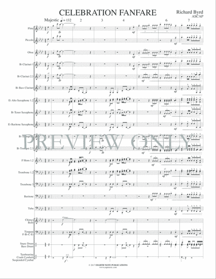Celebration Fanfare Concert Band scores gallery preview page 4