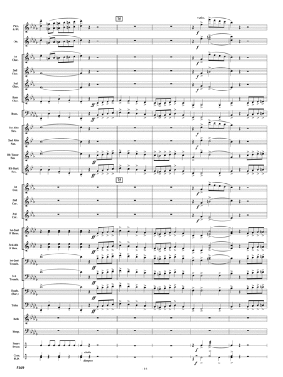 Rolling Thunder Concert Band scores gallery preview page 13