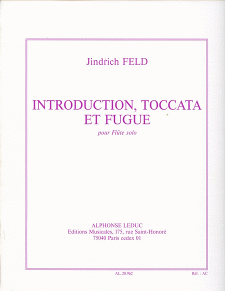 Introduction, Toccata Et Fugue (flute Solo)