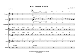Book cover for Click Go The Shears for Jazz Combo 3 Horns