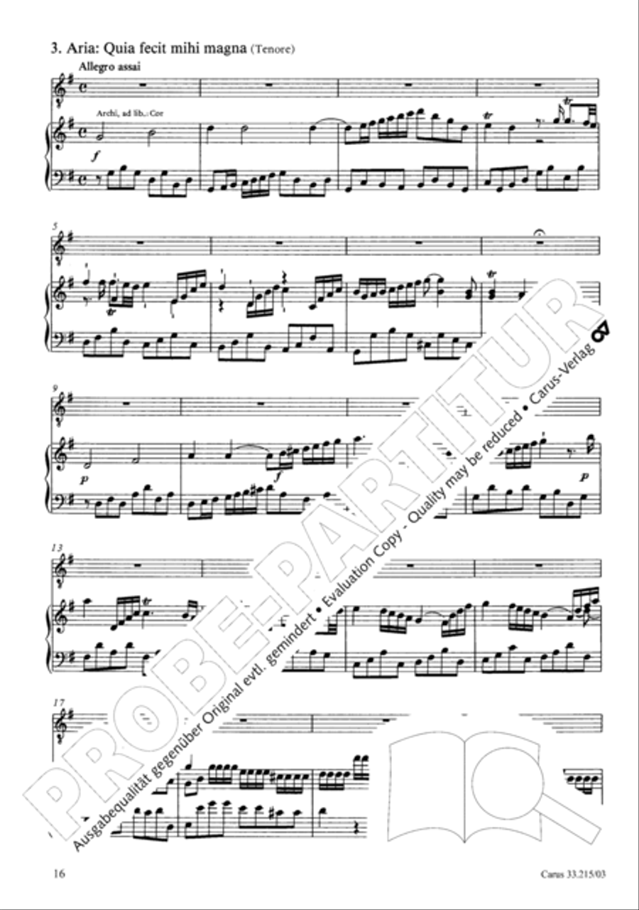 Magnificat Magnificat 4-Part scores gallery preview page 17