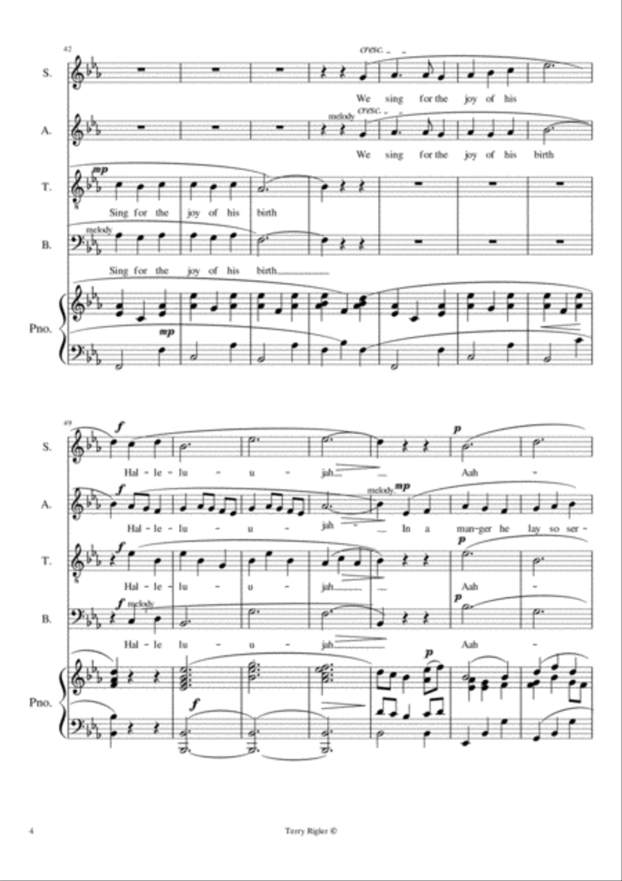 A New Bright Star 4-Part scores gallery preview page 4