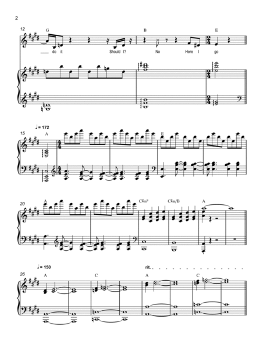 When Will My Life Begin (Reprise) Voice scores gallery preview page 2