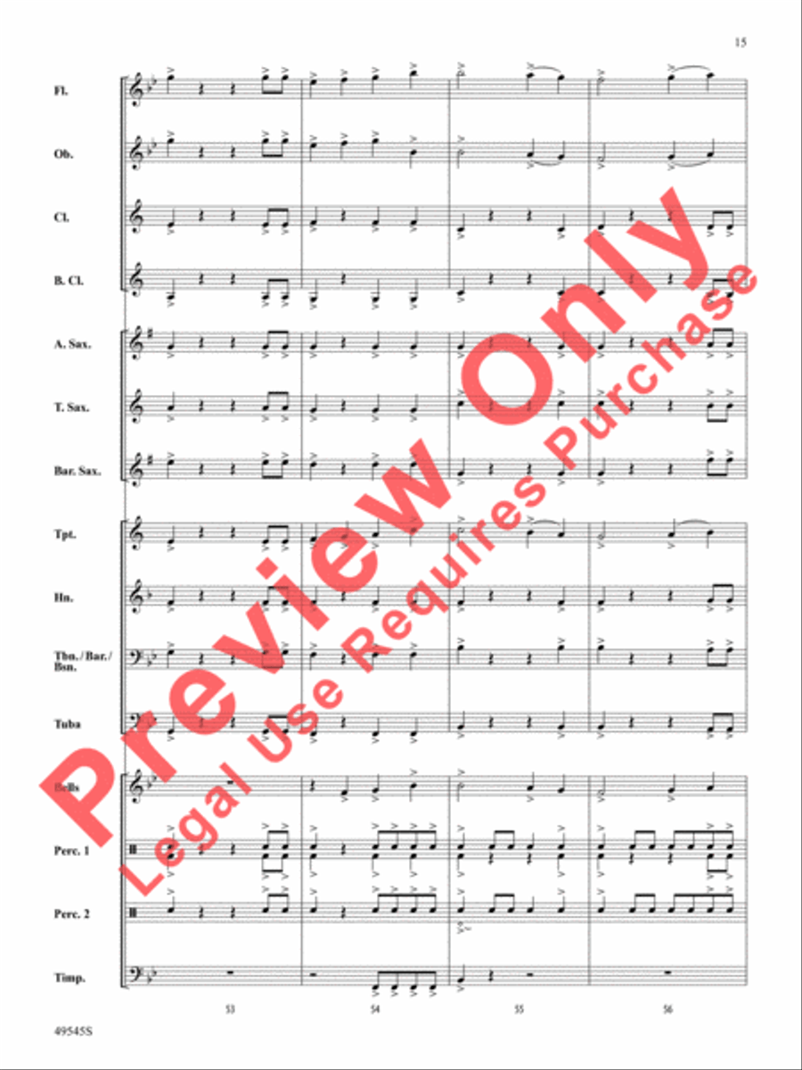 Range Rover Concert Band scores gallery preview page 16