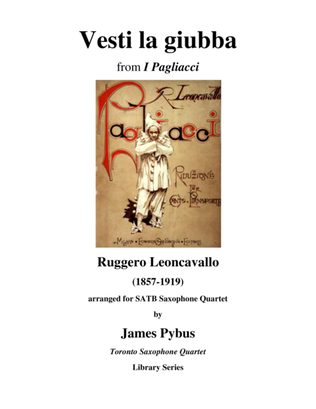 Book cover for Vesti la giubba from I Pagliacci