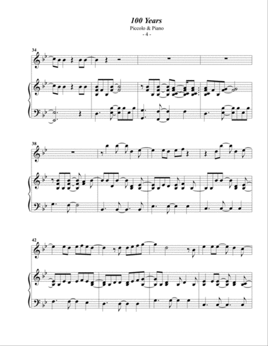 100 Years Piccolo scores gallery preview page 4