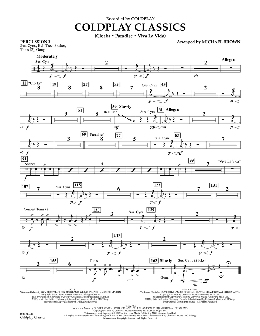Coldplay Classics - Percussion 2
