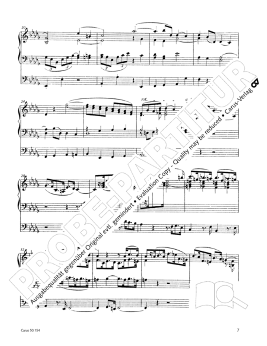 Organ Sonata No. 12 in D flat major Organ Solo scores gallery preview page 8