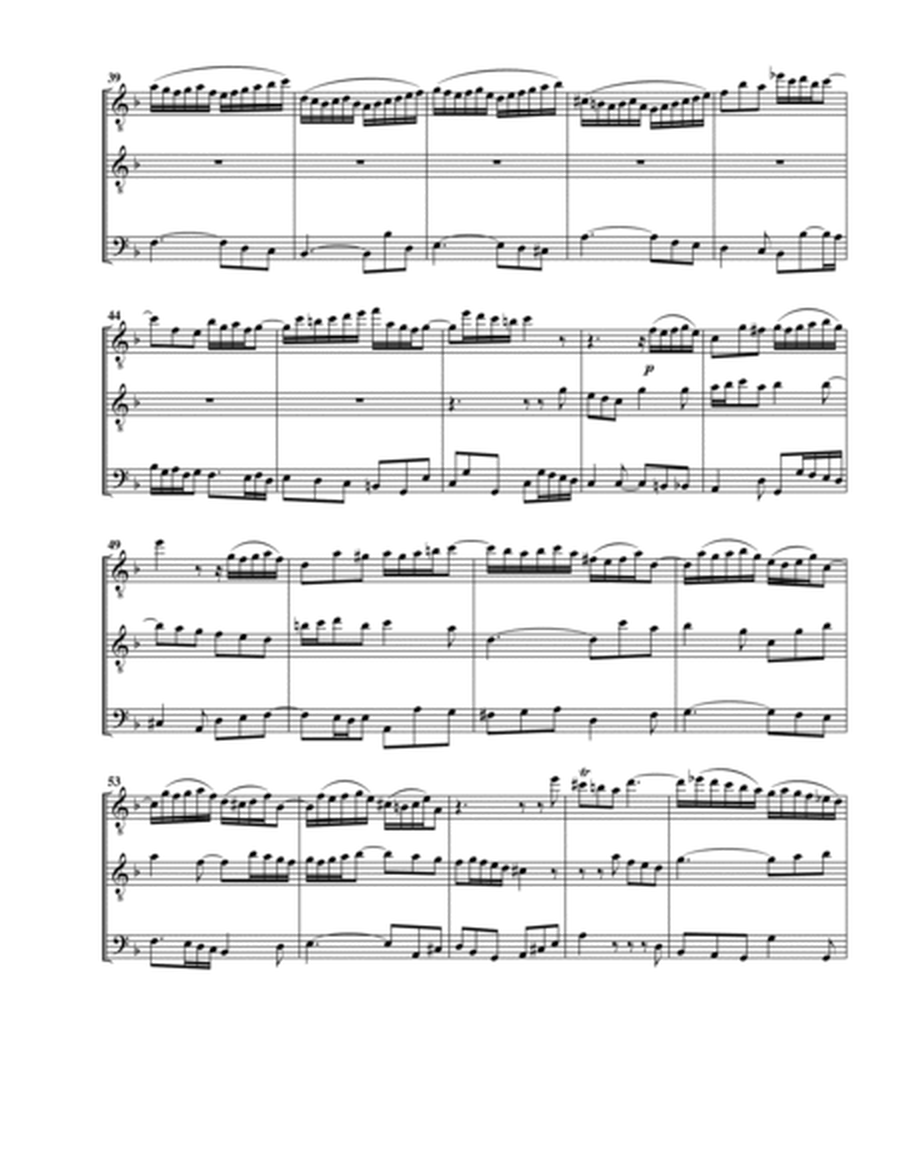Aria: Zum reinen Wasser er mich weist from cantata BWV 112 (arrangement for 3 recorders (AAB))