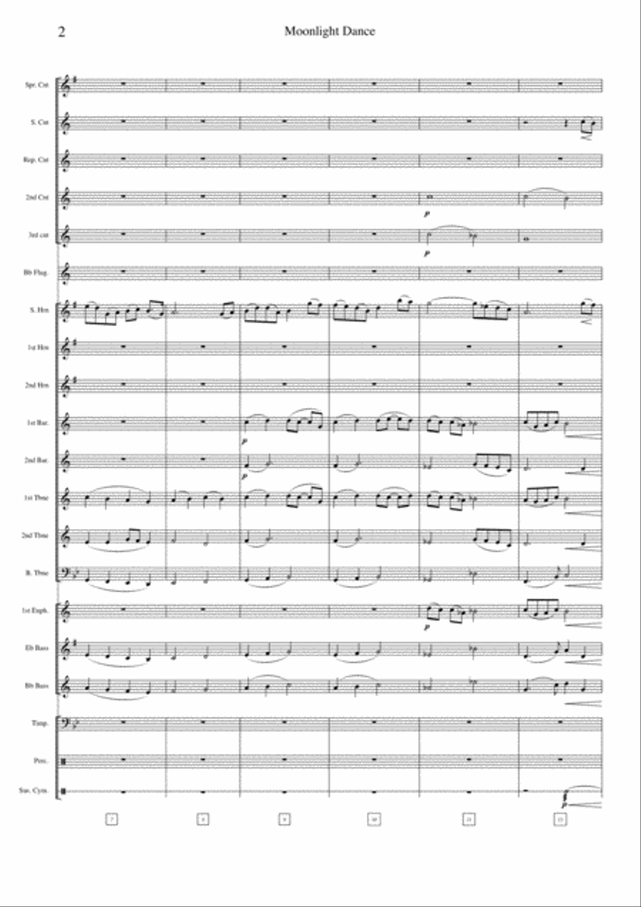 Moonlight Dance - Full Score + Parts Brass Ensemble scores gallery preview page 2