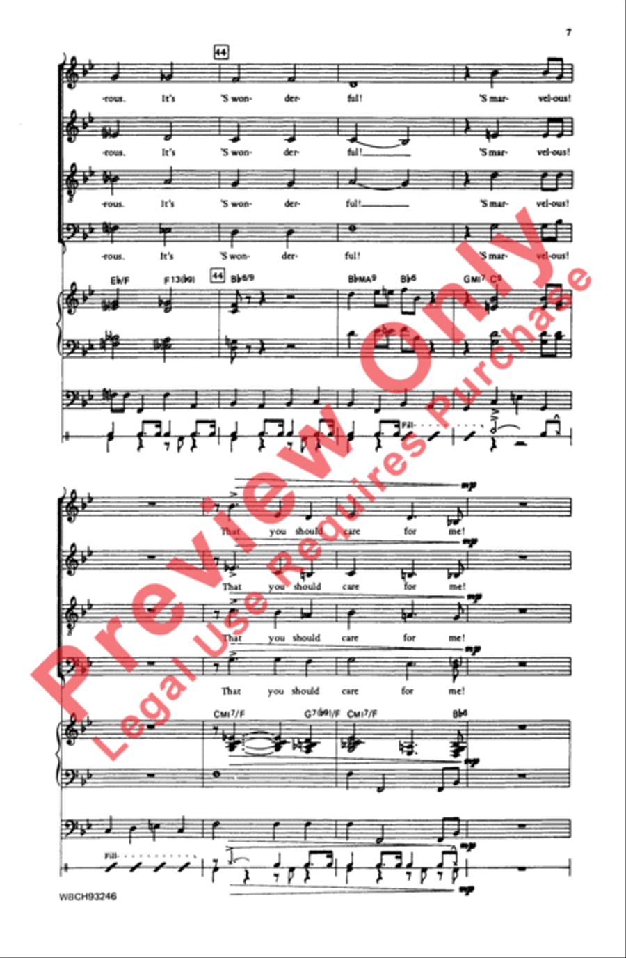 'S Wonderful 4-Part scores gallery preview page 7