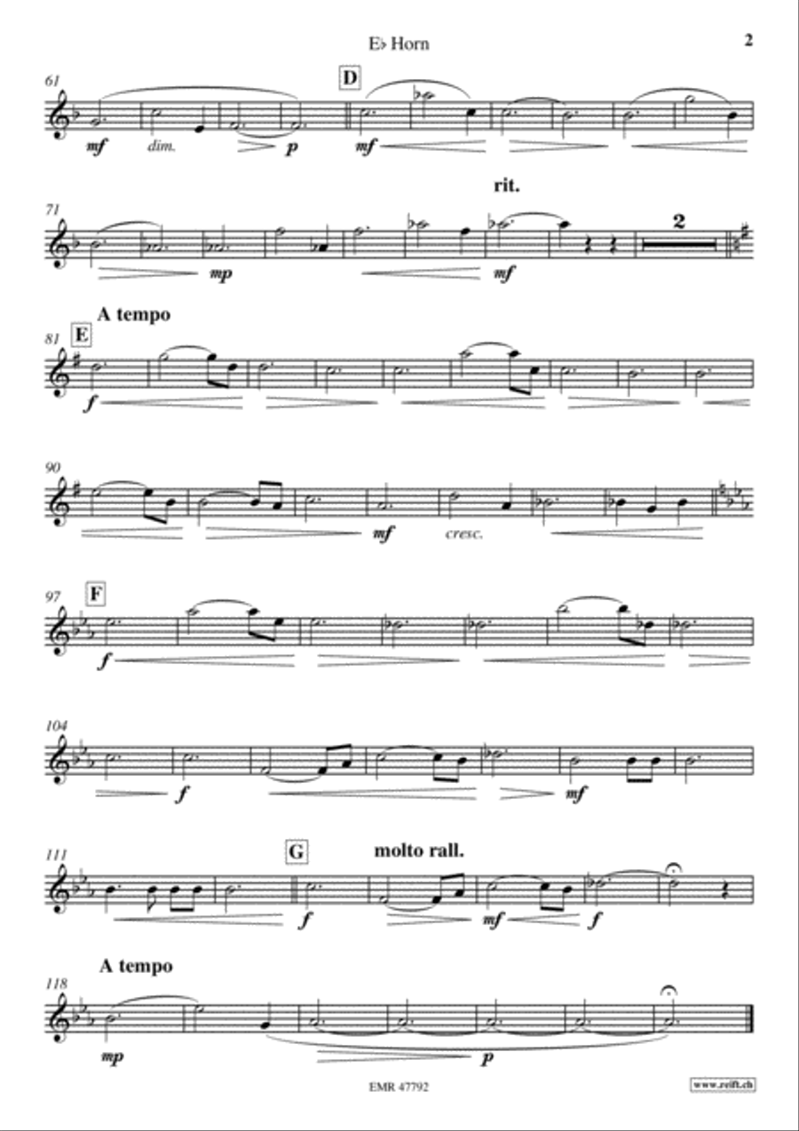 Letter To My Mother Letter To My Mother Horn scores gallery preview page 4