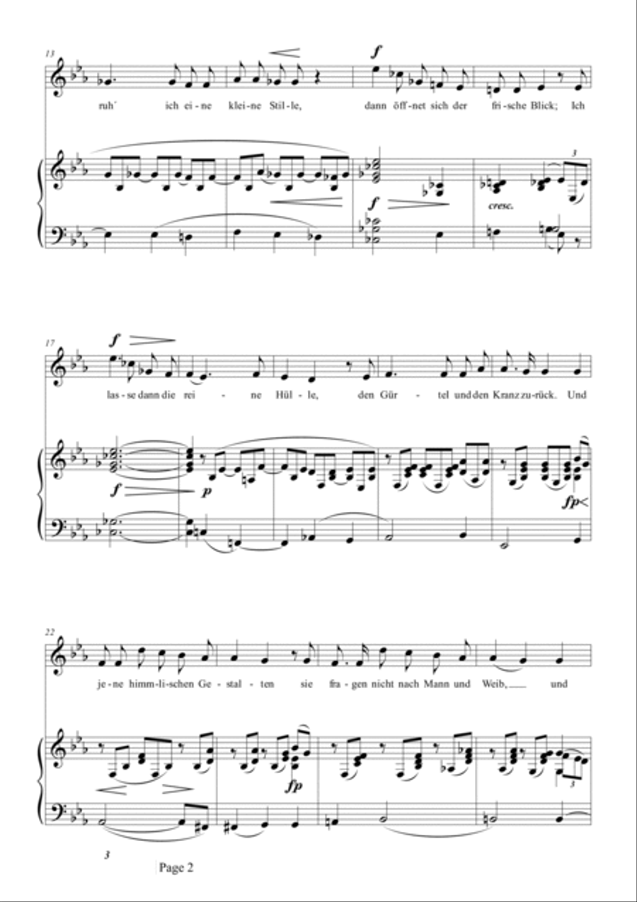 Schumann-So laßt mich scheinen,bis ich werde,Op.98a No.1 in E♭ Major Voice scores gallery preview page 3