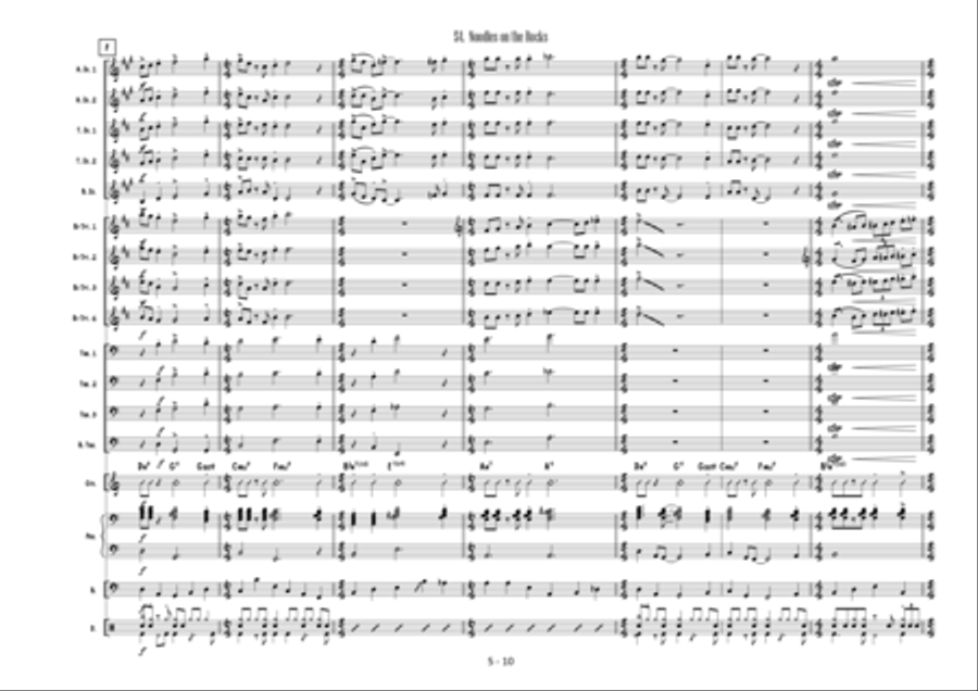 54. Noodles on the Rocks Jazz Ensemble scores gallery preview page 6