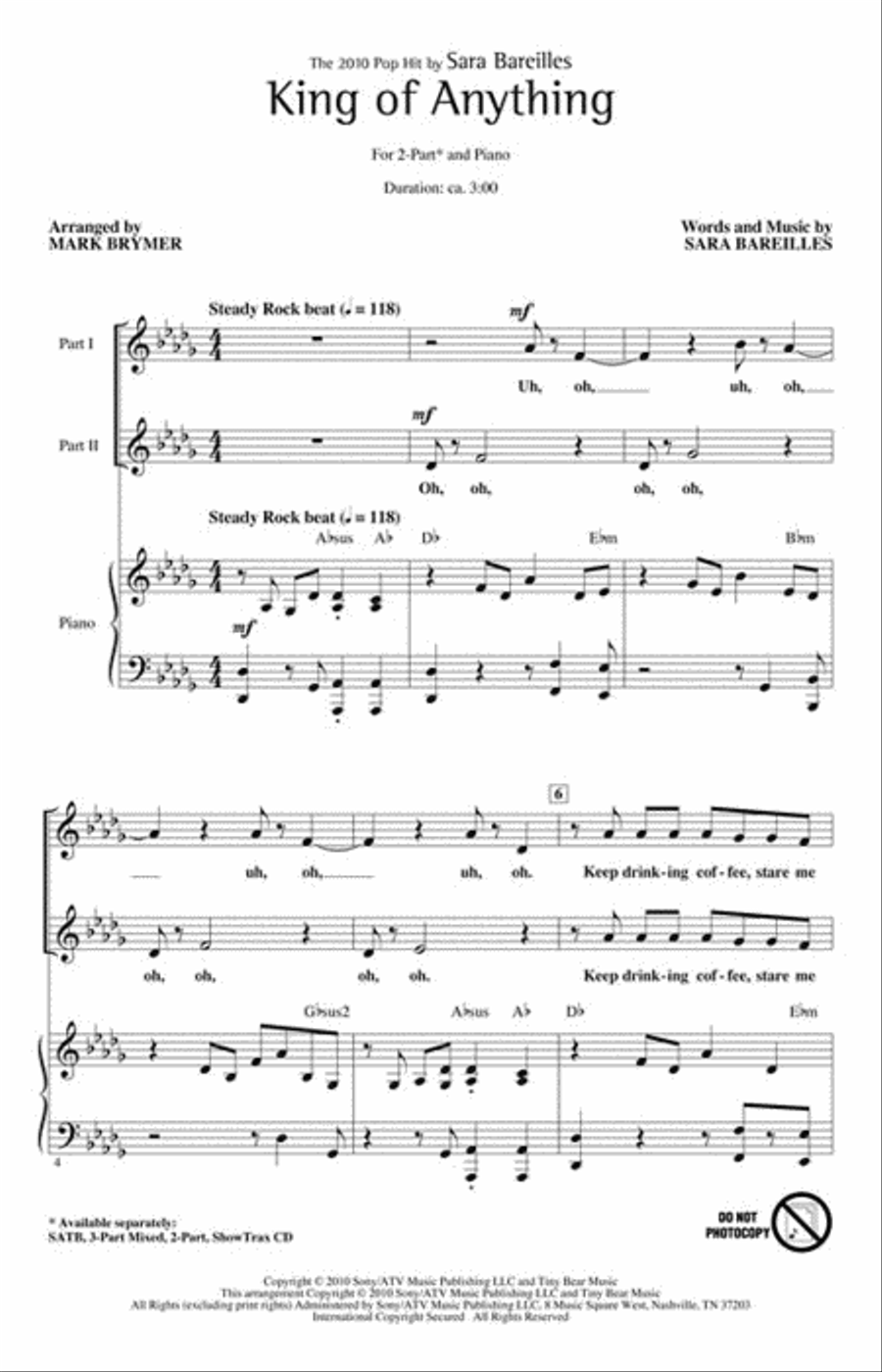 King of Anything 2-Part scores gallery preview page 2