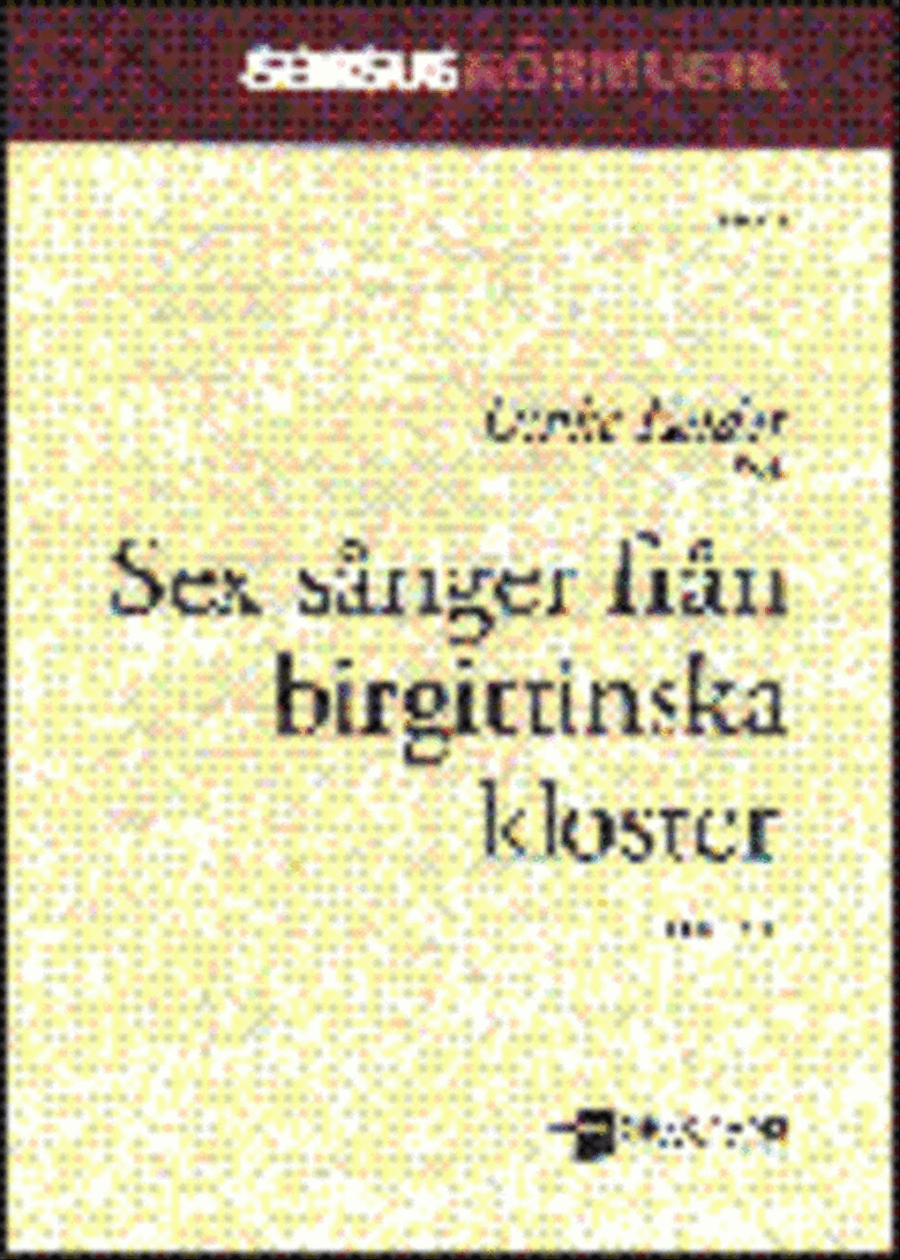 Sex sanger fran birgittinska kloster Unison Choir scores gallery preview page 1